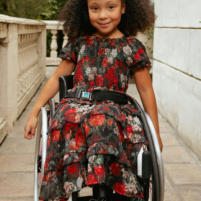 Mini Winnie Dress in Midnight Roses