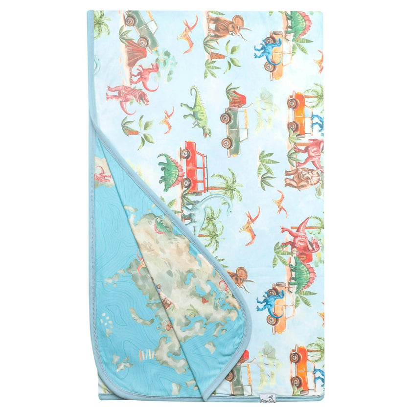 Three-Layer Jumbo Quilt - Dino Explorer