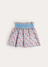 Emilia Floral Elasticated Waist Skirt in Red (2-10yrs)