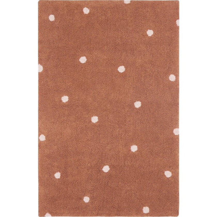 Rectangular Washable Mini Dot Rug