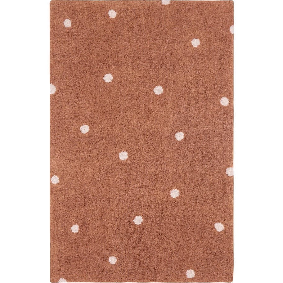 Rectangular Washable Mini Dot Rug
