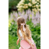 Velvet Long-Tailed Bow Barrette