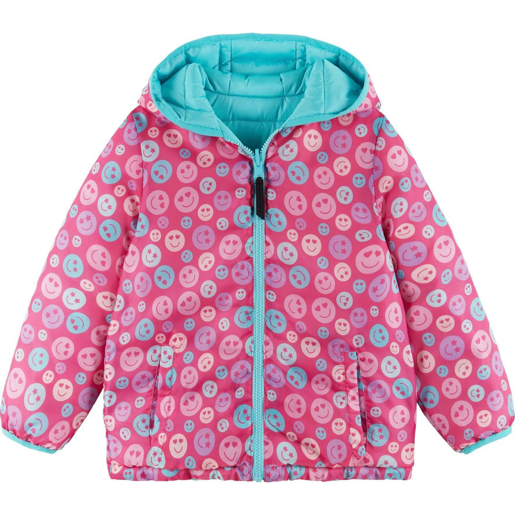 Kids Printed Reversible Puffer Jacket