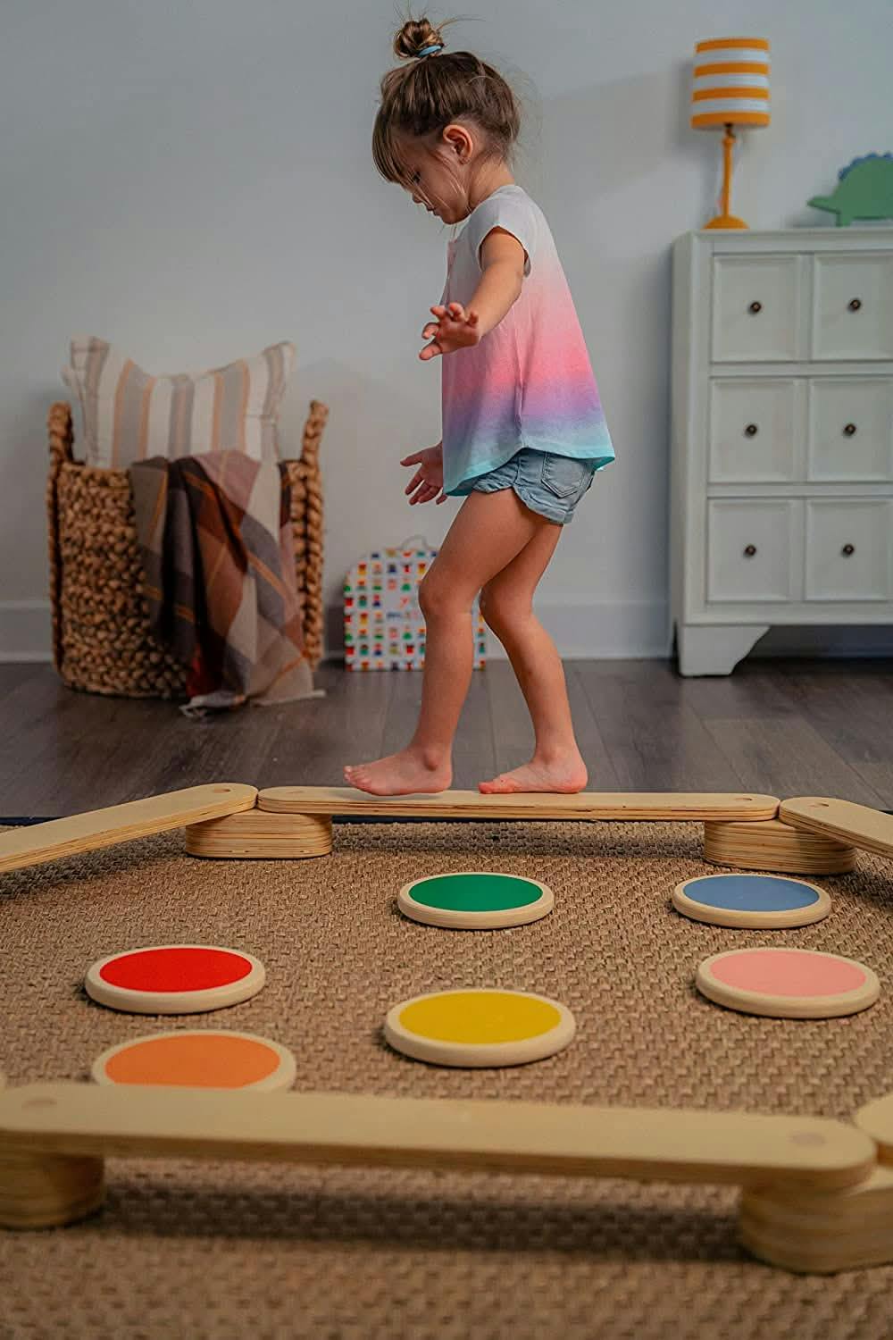 Majesty | Wooden Toddler Balance Beam and Stepping Stones Set with Connectors