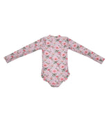 Long Sleeve Zip One Piece Swimsuit