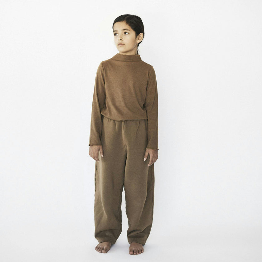 Rib Mock Neck Long Sleeve Top