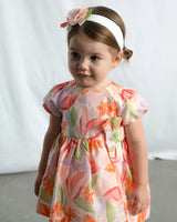 Lavender Baby Dress With Floral Print