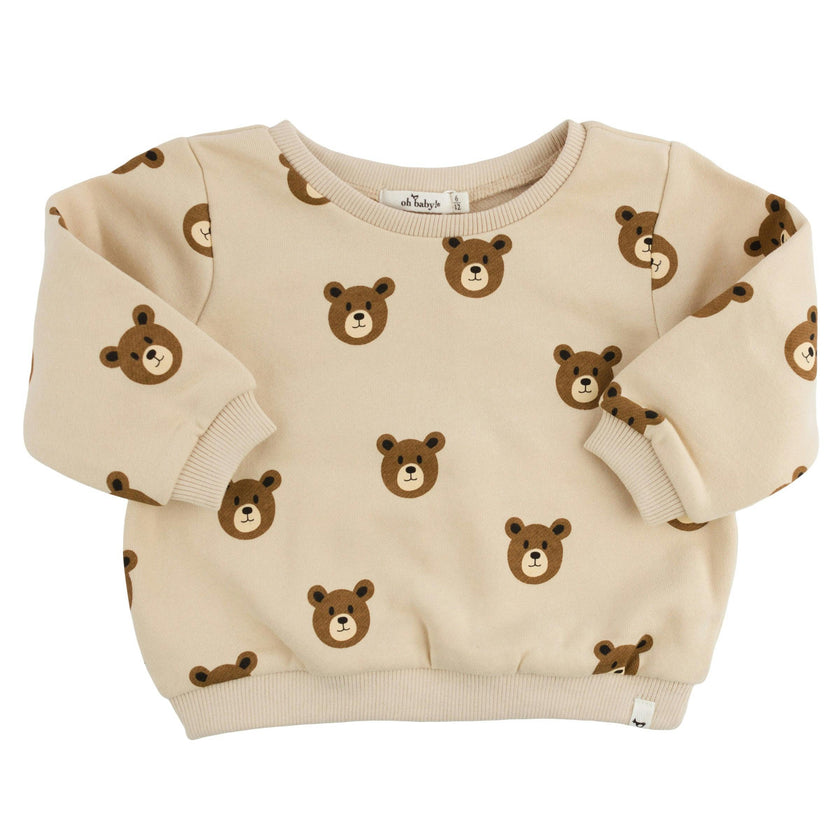 Teddy Face Print Brooklyn Boxy