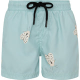 POLILLA BLANCA VERDE MENTA - SWIMSHORTS