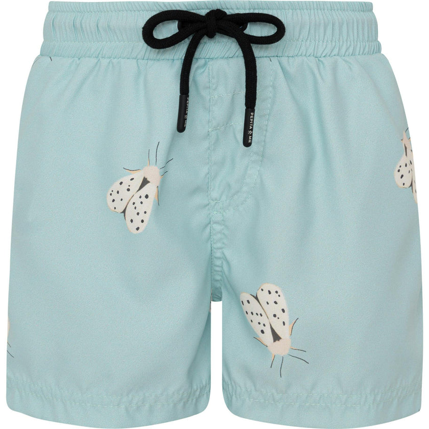 POLILLA BLANCA VERDE MENTA - SWIMSHORTS
