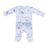 Ashley Rose Floral - 2 Way Ruffle Back Zipper Footie