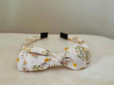 Three Little Bows Headband | Golden Blossom