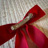 Mademoiselle Velvet Bow, Red