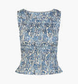 The Phoebe Nap Top -  Chedworth Paisley Blue