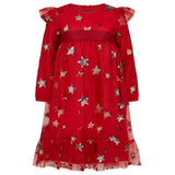 Seren Embroidered Sequin Star Party Dress