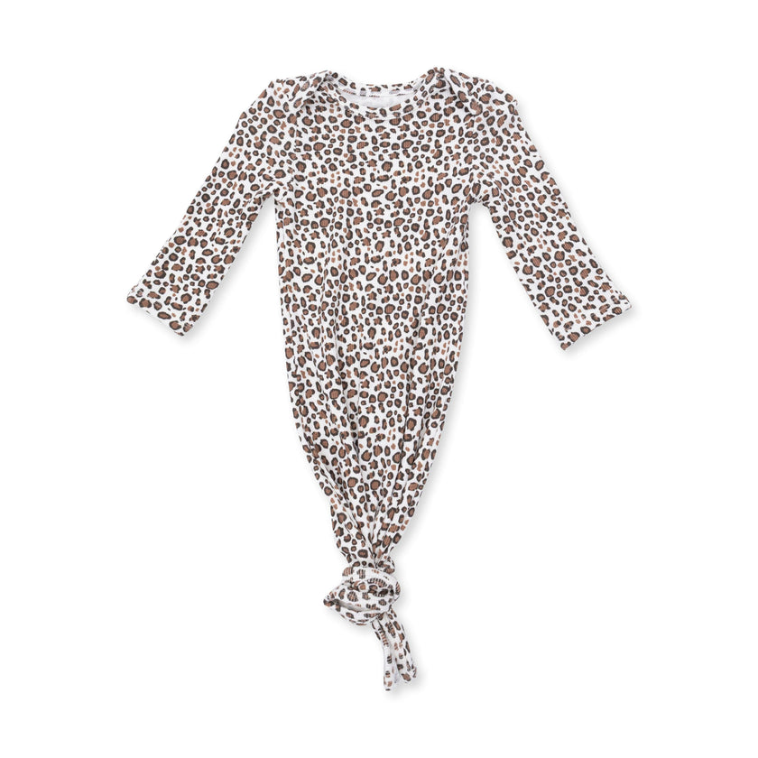 Leopard Rib - Knotted Gown and Knot Headband