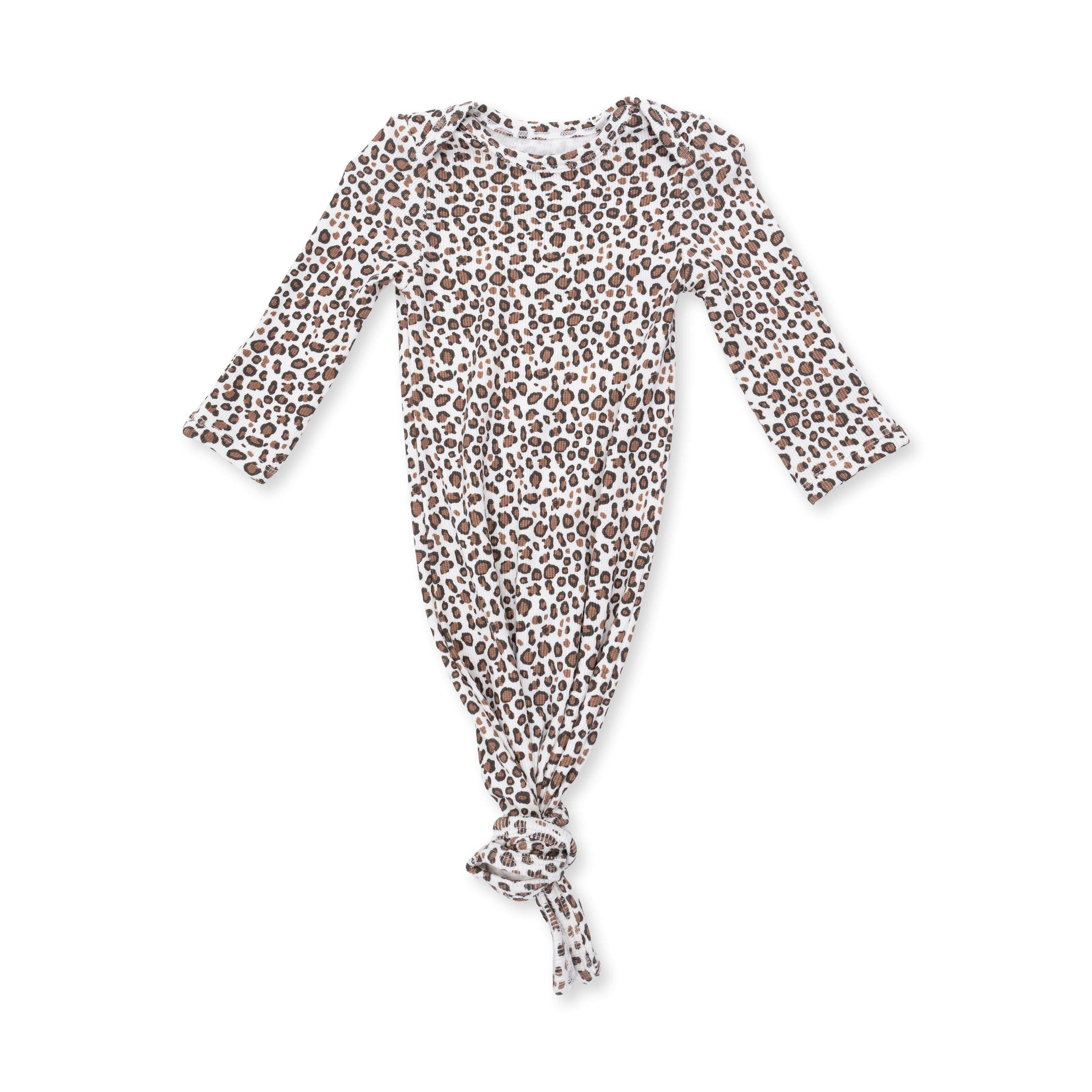 Leopard Rib - Knotted Gown and Knot Headband
