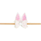 Shaker Easter Bunny Ear Bow Baby Headband