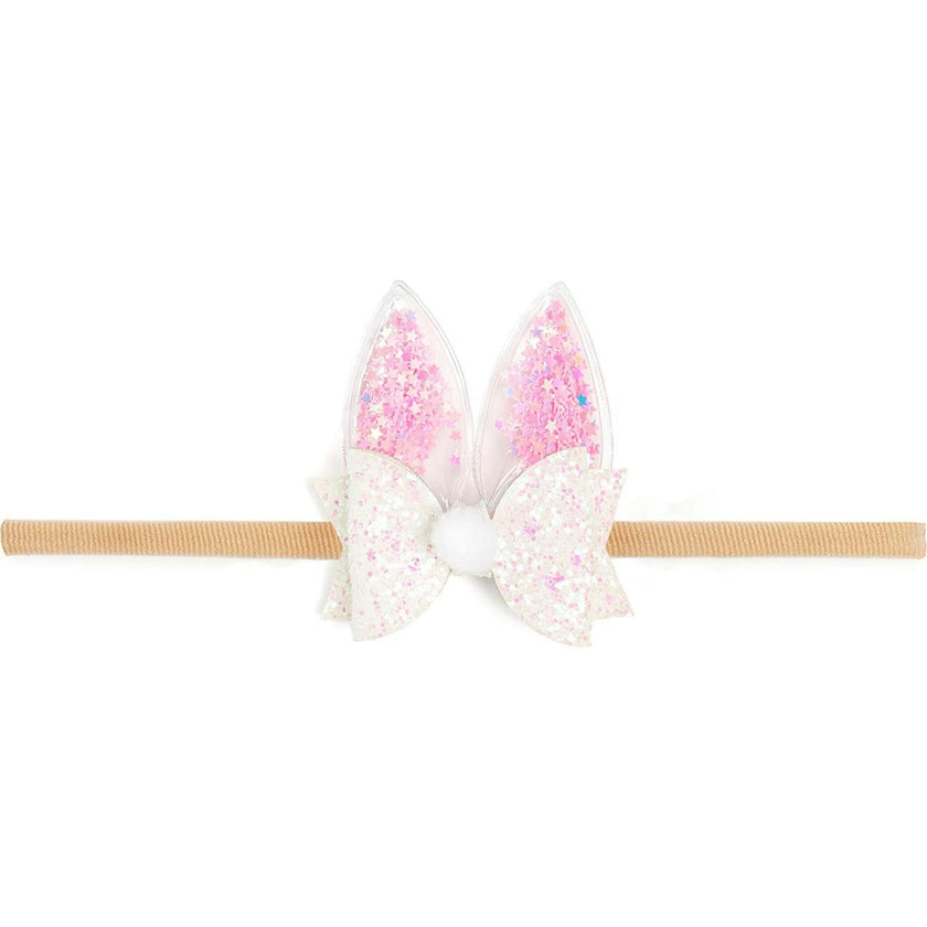 Shaker Easter Bunny Ear Bow Baby Headband