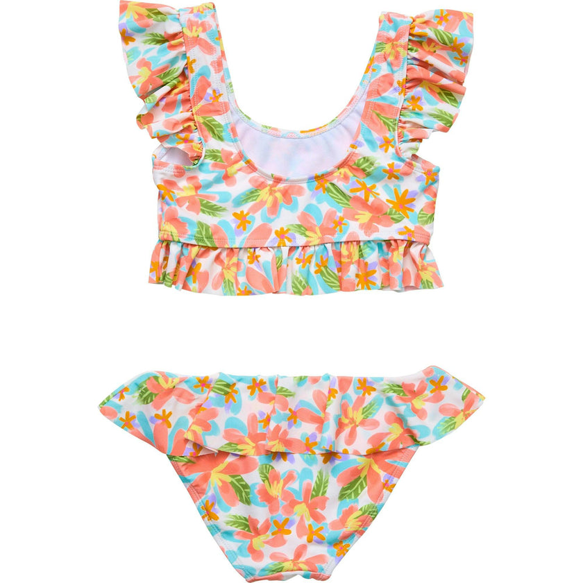 Hawaiian Luau Sustainable Frilled Crop Bikini