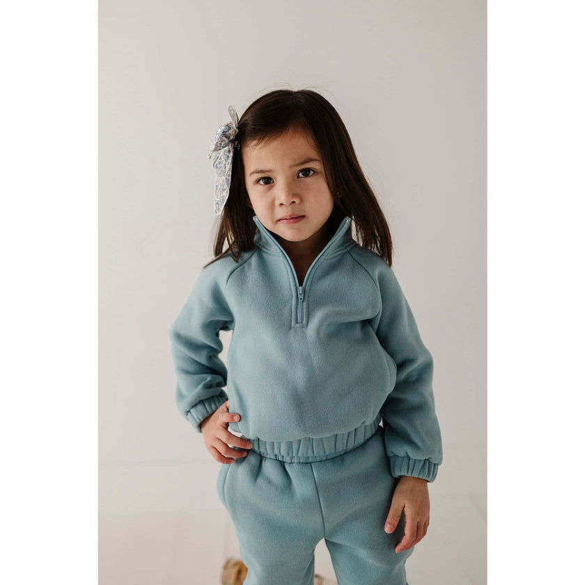Fleece Zip Set Ski Blue