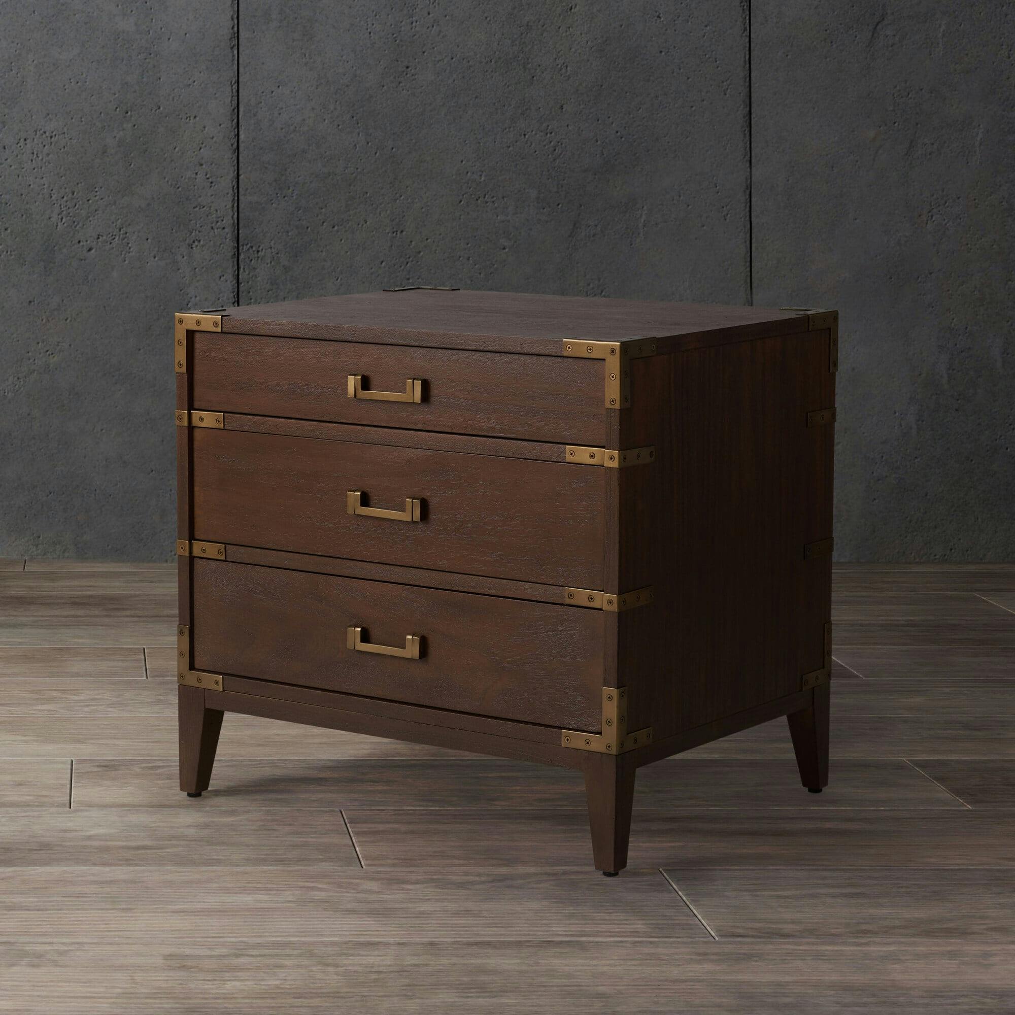 Nisha 3 Drawer Nightstand