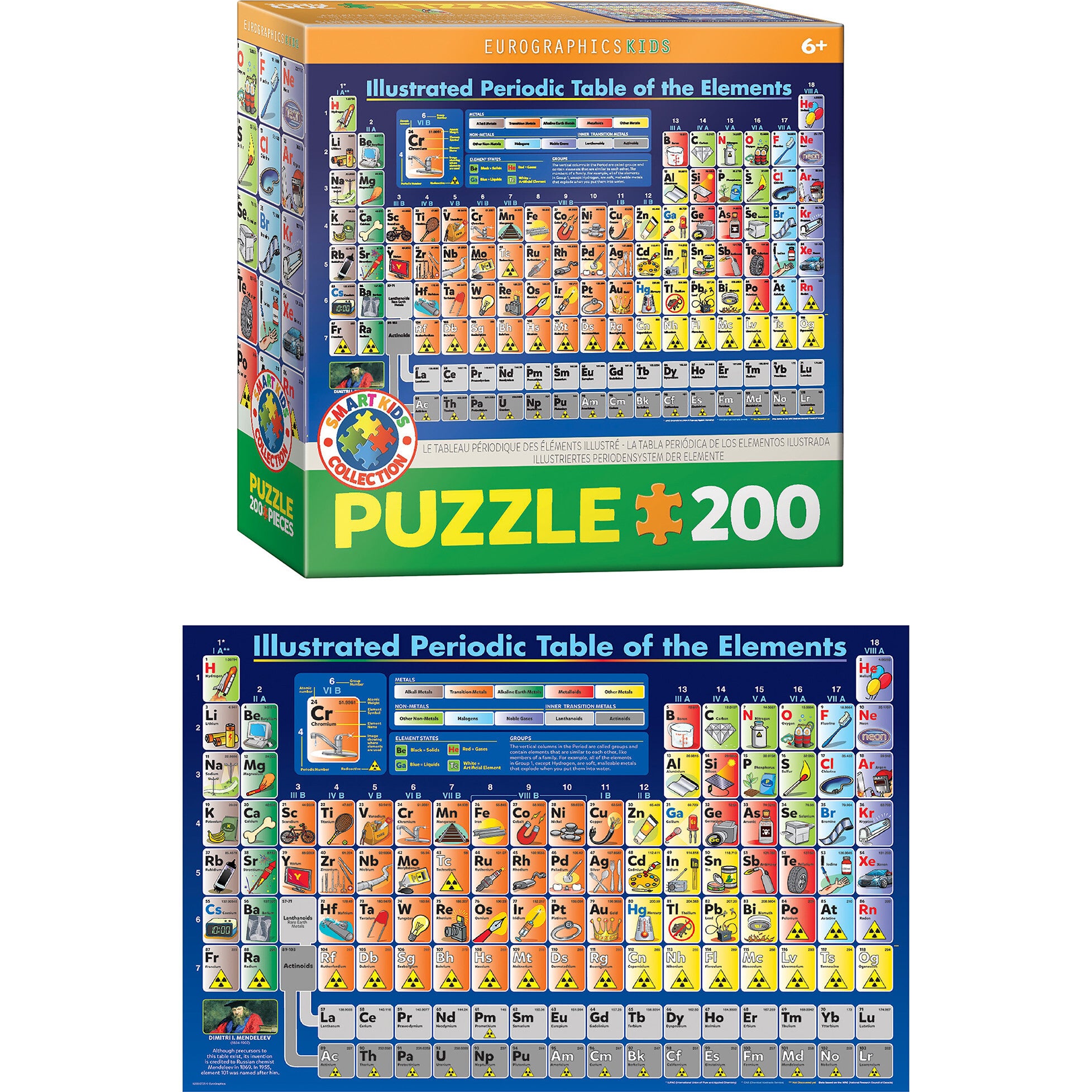 Periodic Table Illustrated - 200 pc Puzzle