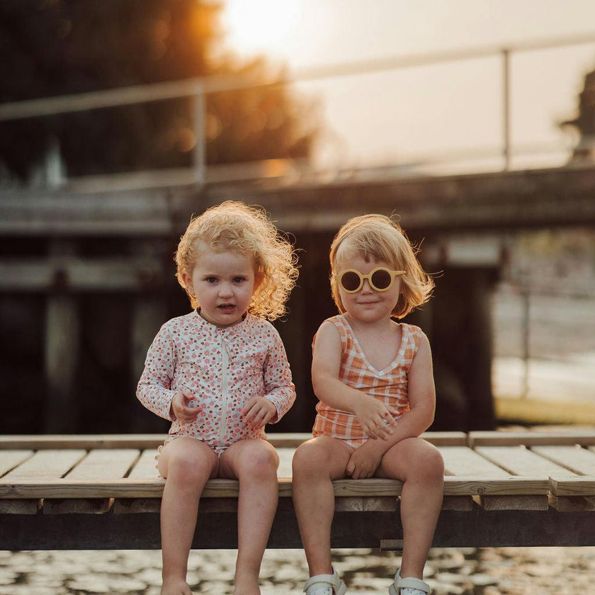 Original Round Sustainable Sunglasses | Bio-Based Bendable Polarized | Mellow Yellow