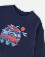 French Terry Sweatshirt Blue