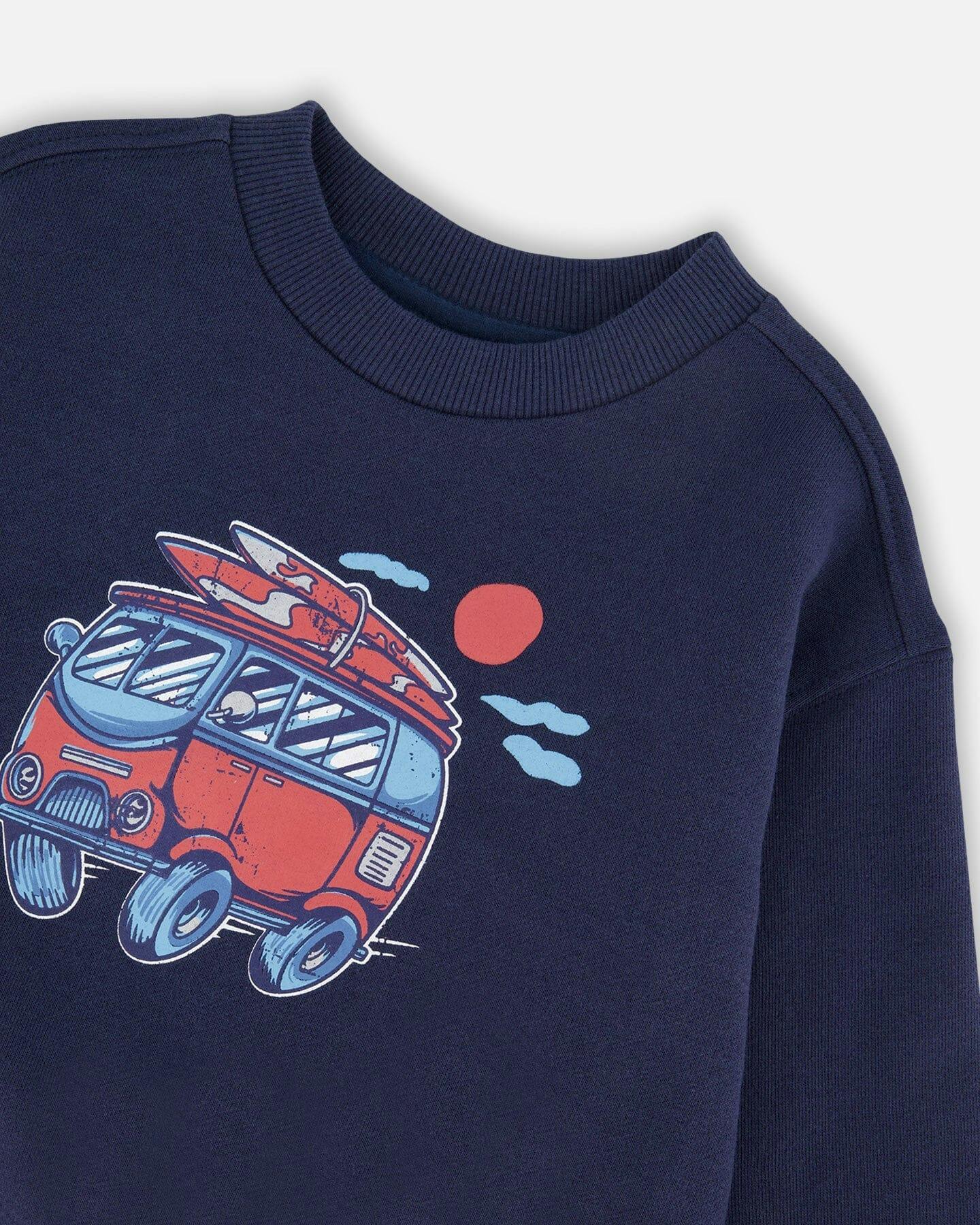 French Terry Sweatshirt Blue