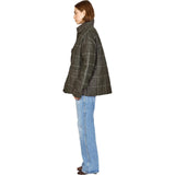 Women's Tahoe Hand Embroidered Oversized Quilted Jacket, Black