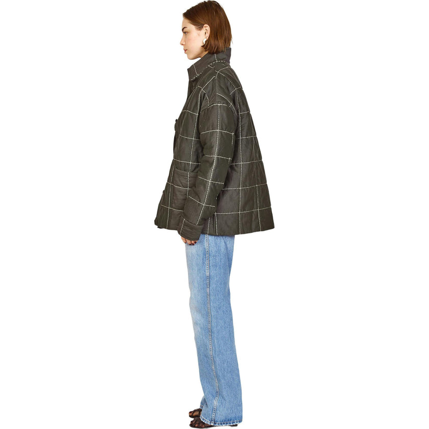 Tahoe Quilted Jacket in Black Olive