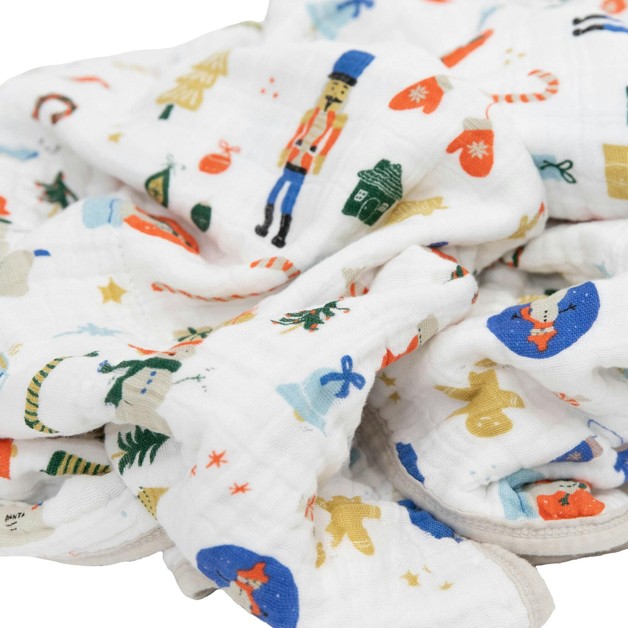 Original Cotton Muslin Quilt - Christmas Time