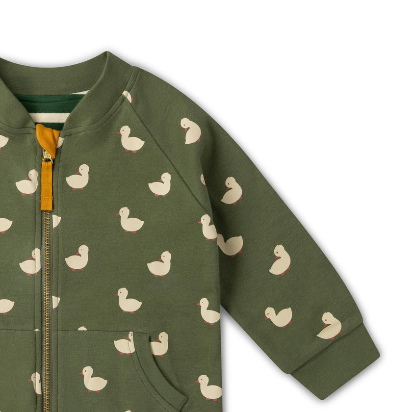 Olive Ducks Reversible Easy Rider Jacket, Green