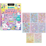 Kaleidoscope: Super Cute Sticker Coloring Book