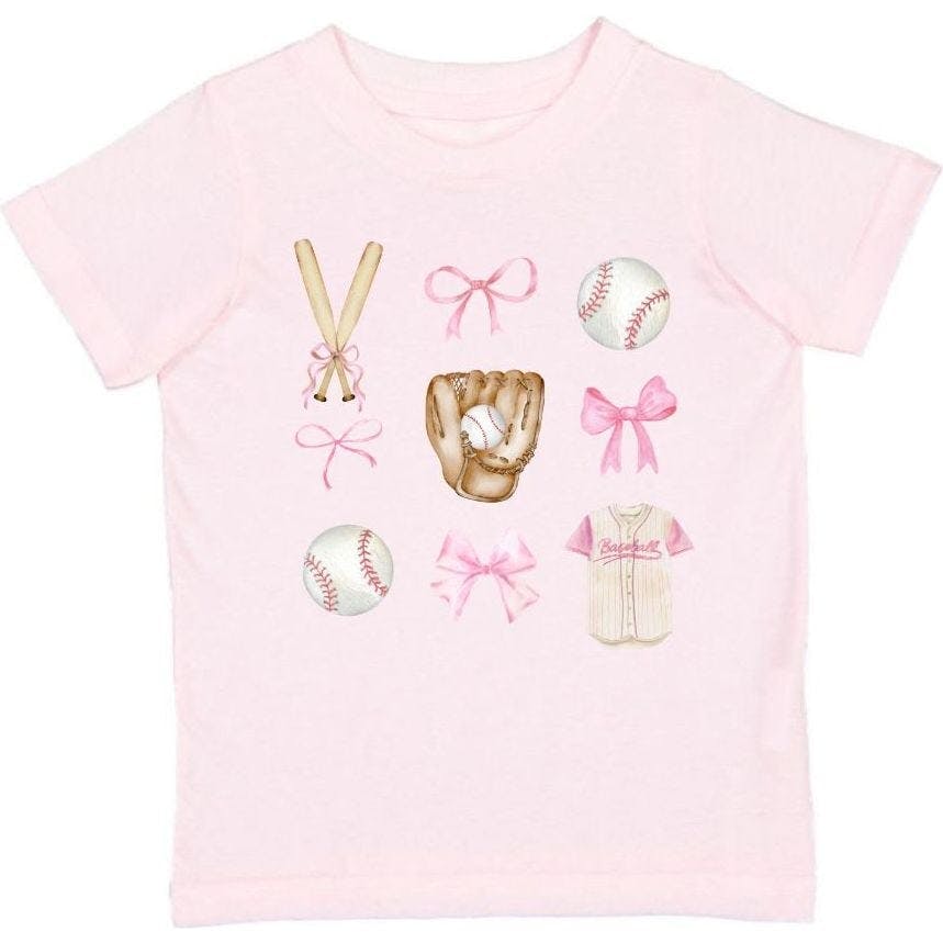 Baseball Cutie Short Sleeve T-Shirt - Ballet