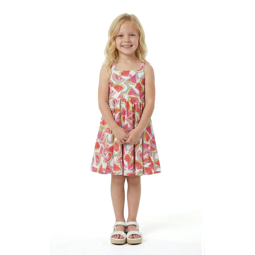 Girls All Jersey Dress | Watermelon & Rainbows