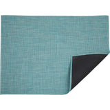 Mini Basketweave Floor Mat, Turquoise