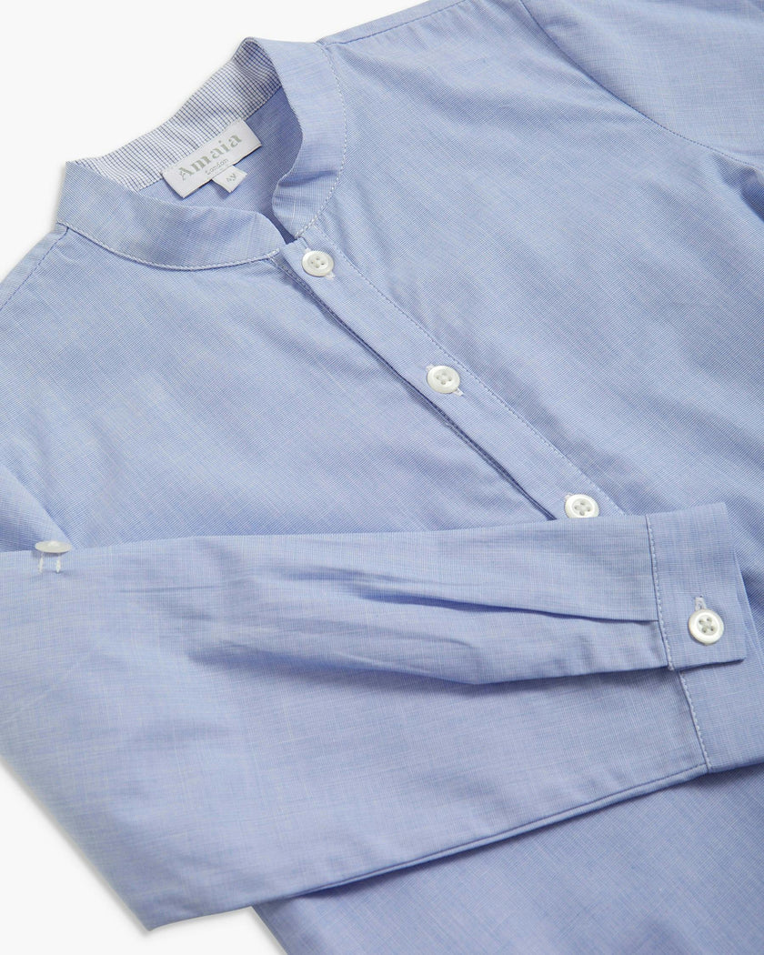 Pereprine Shirt Sky Blue Fil a Fil