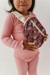 Girls Mini Belt Bag in Cluster Garden Floral