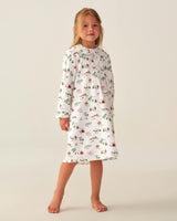 Girl's Twill Lola Nightgown in North Pole Chronicles