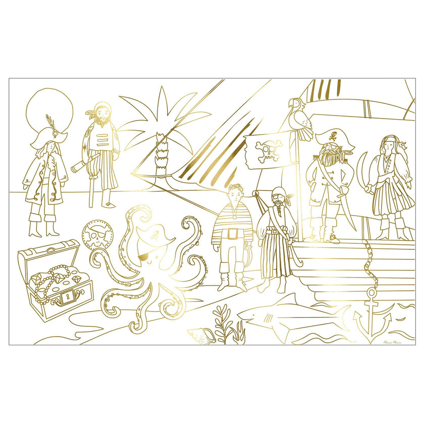 Pirate Coloring Posters