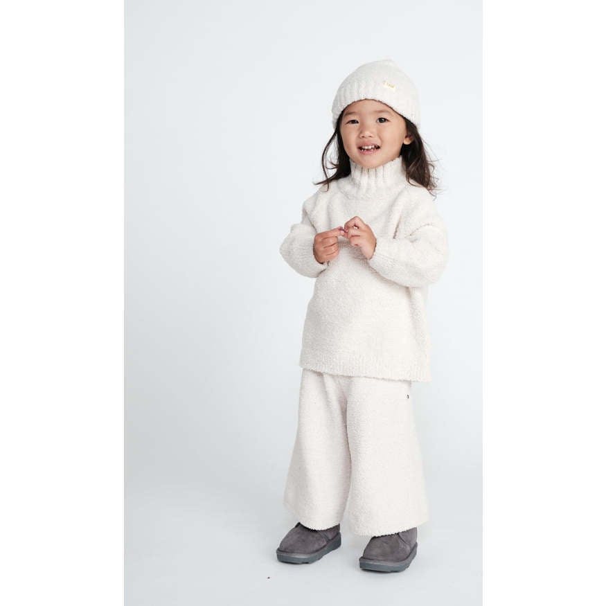 Baby Fuzzy Ribbed Neck Sweater