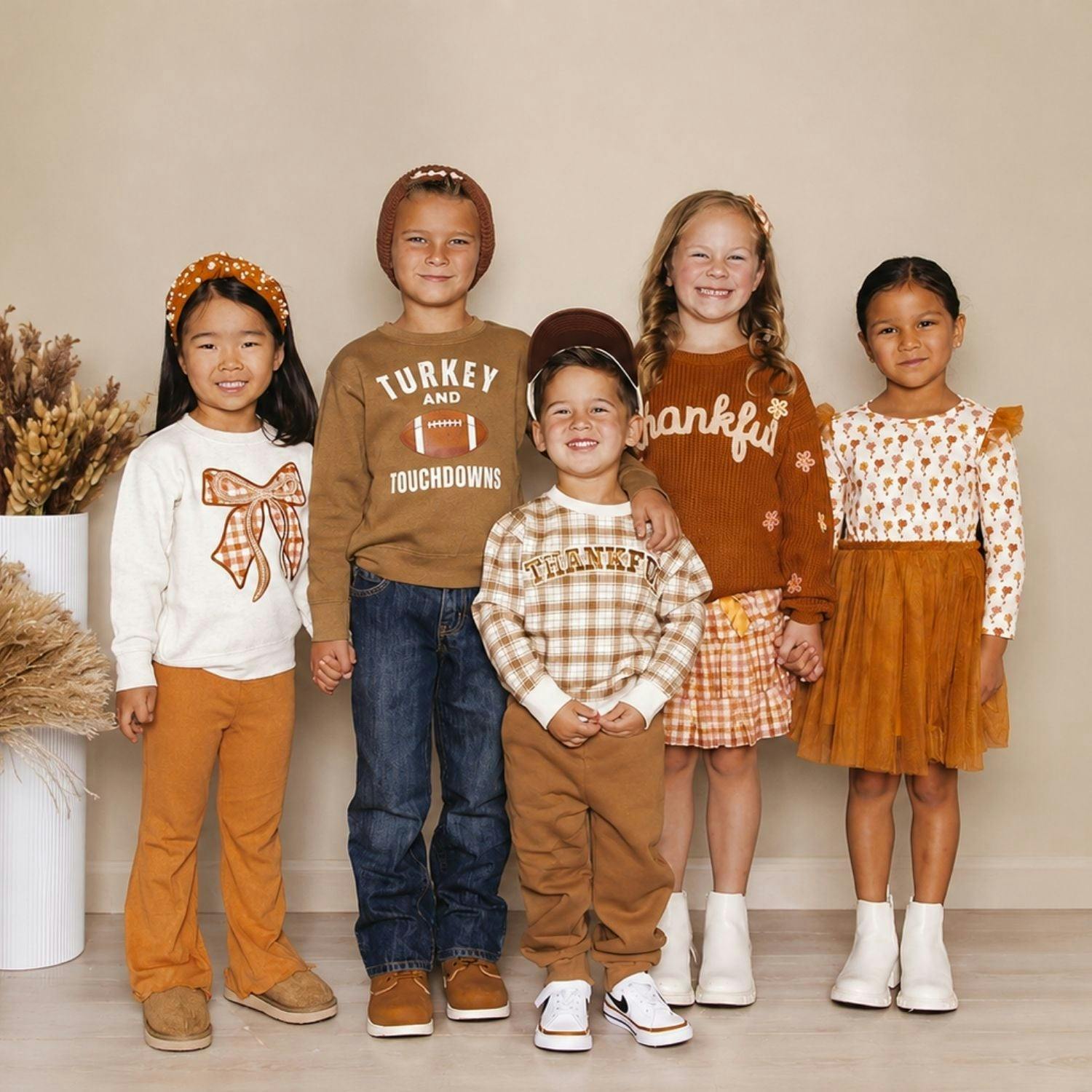 Cinnamon Floral Long Sleeve Tutu Dress
