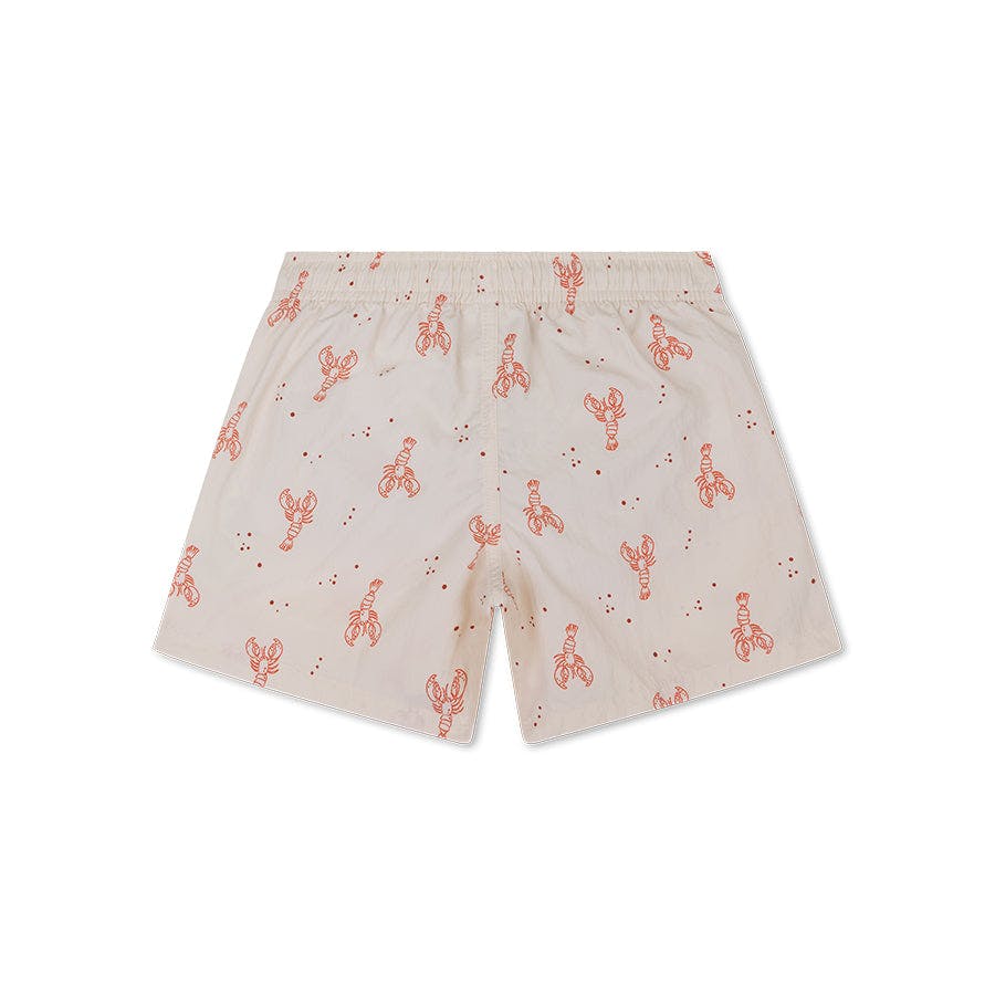 Swim Shorts - Beige/Red - Little Lobster