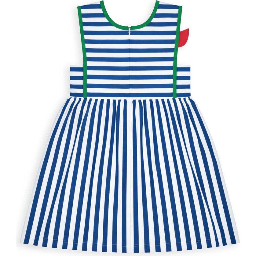 Stripe Knit Dress With Tulip
