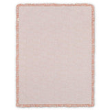 Violet Floral Cotton Muslin Baby Blanket with Ruffle Trim