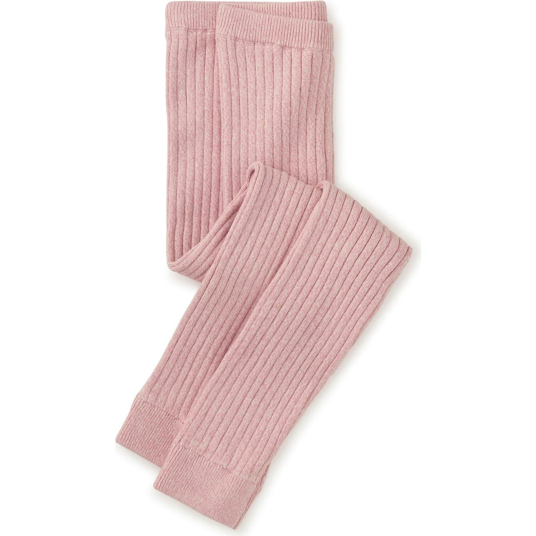 Marled Sweater Leggings, Pink