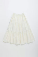 BARCOS EMBROIDERED SKIRT WHITE