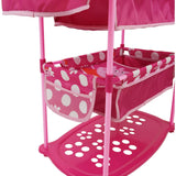 Peppa Doll Twin Care Station - Pink & White Dots